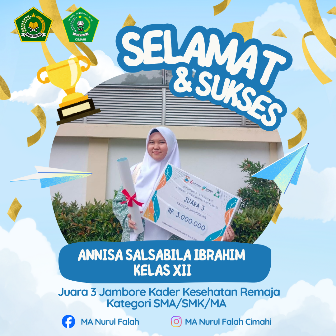 JUARA 3 JAMBORE KADER KESEHATAN REMAJA KATEGORI SMA/SMK/MA